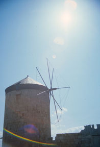 A Windmill on the Island of Rhodes