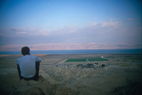 Looking Over the Dead Sea