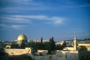 The Old City of Jerusalem with the Dome of the Rock