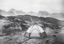 Reaching the Crest of the Pyrenees, Karen and Terry slept with their feet in France and their Hearts in Spain.