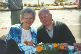 Mr. and Mrs. Dale Peretti taken by Cathy Horness on 8-4-2002